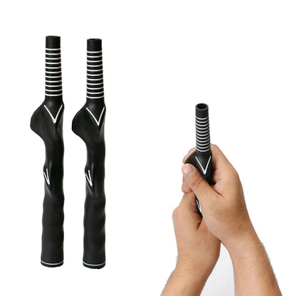 Golf Club Grips Rubber Swing Training Grip Standard Teaching Practice Training Tool Aid Right Left Hand Golfer Exerciser 2024