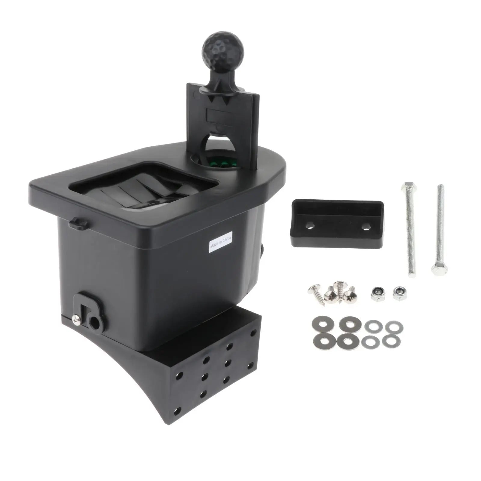 Golf Cart Club Balls Washer Pre Drilled Cart Mount Washing Machine with Bracket Set Maintain Set Golf Ball Club Cleaner