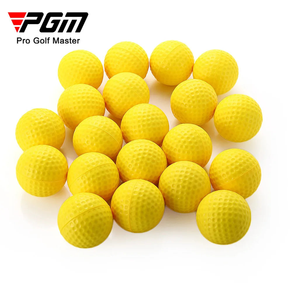 PGM 10pcs Golf Balls Light Indoor Outdoor Training Practice Golf Sports Sponge Elastic PU Foam Balls Q008