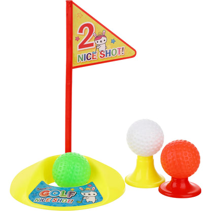 Mini Golf Set For Kids Golf Clubs Plastic Kids Golf Toy Set Balls Practice Holes Flags Stakes Children Educational Toys Golf