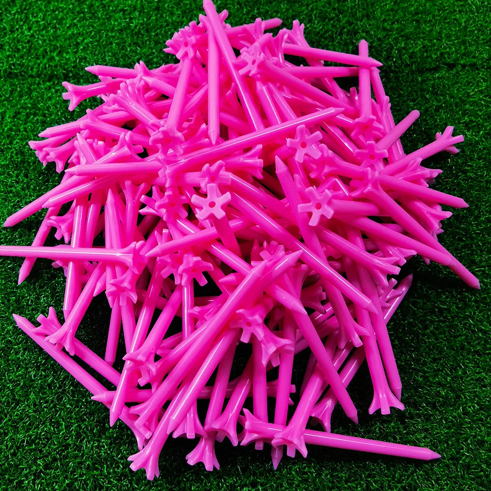 50-Pack Golf Tee Set - Unbreakable Golf Tees with Improved Durability, Reduced Friction, and Increased Drive Distance