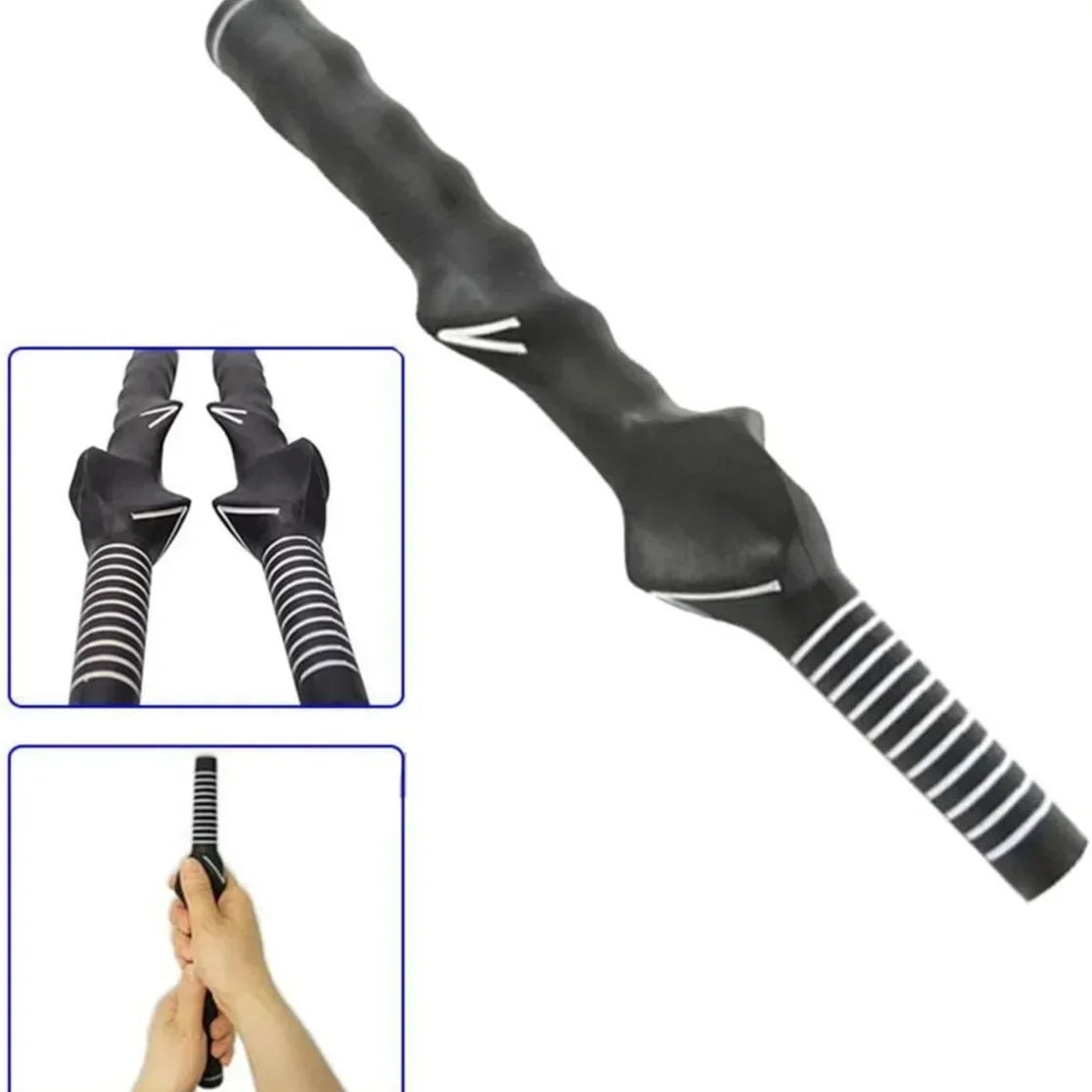 PGM Golf Club Grips Rubber Swing Training Grip Standard Teaching Practice Training Tool Aid for Right Left Hand Golfer SB001