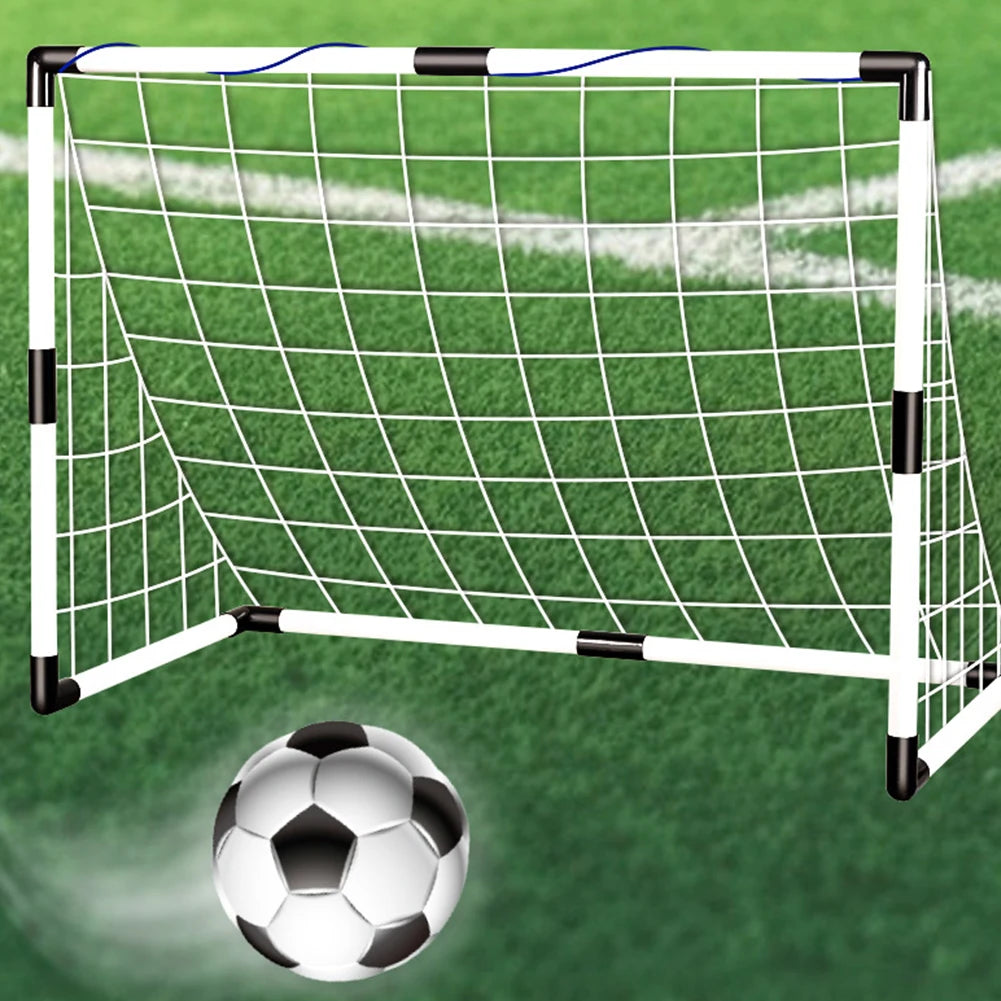Folding Football Goal Post Set – Inflatable Soccer Net