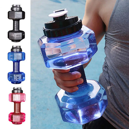 Water-filled Dumbbells Portable Dumbbell Sports Water Bottle for Arm Strength Training Workout Drinking Cup for Home Gym Fitness