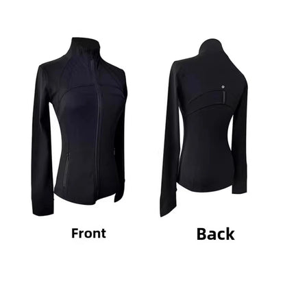 Yoga Clothing Tops Stand Up Jacket Breathable Slim Jacket Fitness Clothing Women