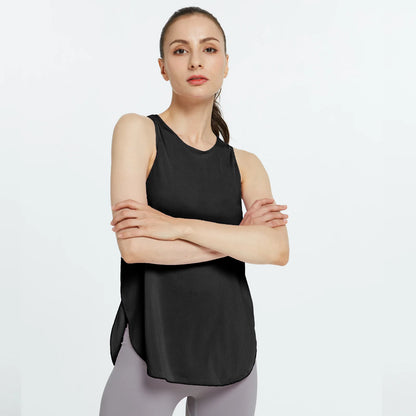 Women's Yoga Shirts Sleeveless Athletic Fitness Racerback Sports Vest Comfortable U-neck VestTraining Sport Tank Tops New
