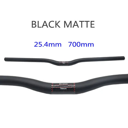 25.4 Full Carbon Handlebar Folding Bike Horizontal Handle Bar 400-700MM One-Shaped Ultralight Bicycle Straight Handlebar