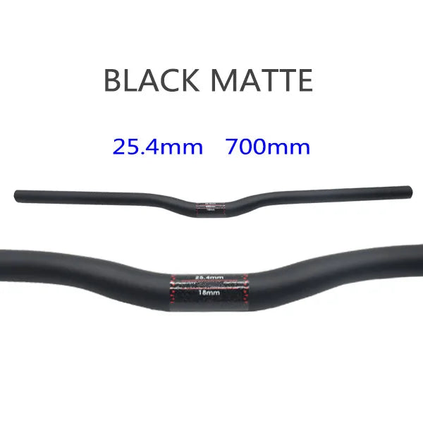 25.4 Full Carbon Handlebar Folding Bike Horizontal Handle Bar 400-700MM One-Shaped Ultralight Bicycle Straight Handlebar
