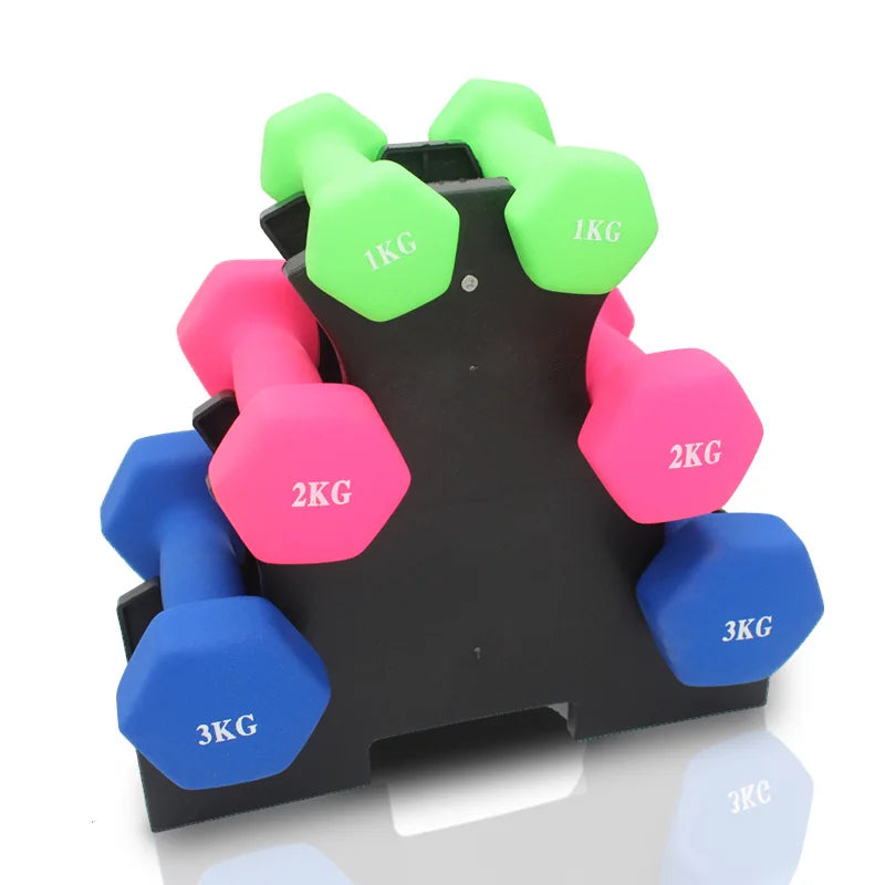 Dumbbell Rack Fitness Fixing Triangle Shaped Stand Storage Bracket Holder Gym Equipment Accessories Gym