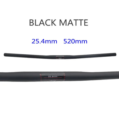 25.4 Full Carbon Handlebar Folding Bike Horizontal Handle Bar 400-700MM One-Shaped Ultralight Bicycle Straight Handlebar