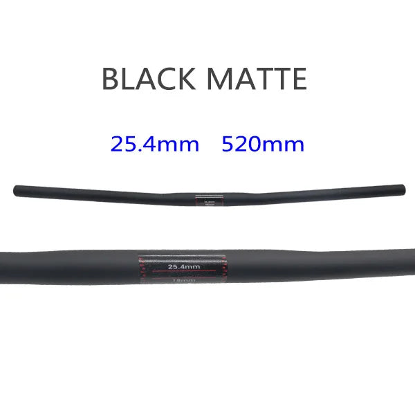 25.4 Full Carbon Handlebar Folding Bike Horizontal Handle Bar 400-700MM One-Shaped Ultralight Bicycle Straight Handlebar