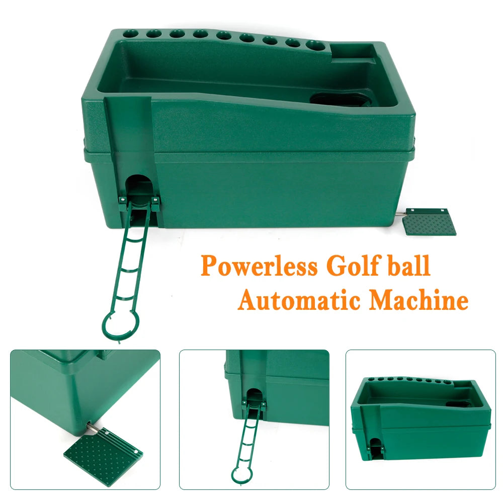 Golf Automatic Ball Dispenser with Cue Holder