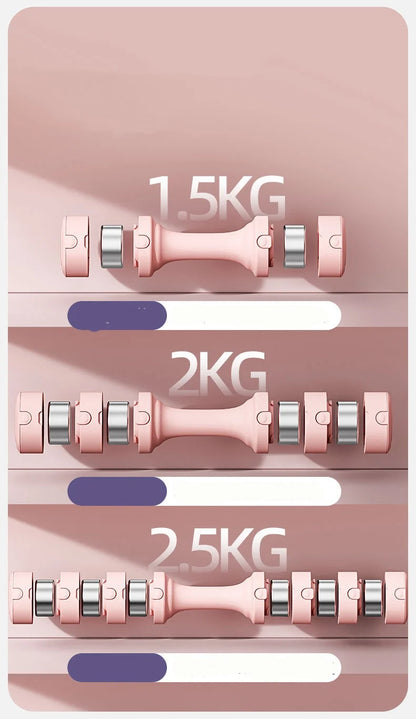 Adjustable Men Dumbbells Can be disassembled Strength Training Electroplated Dumbbells Fitness  Woman Dumbbell Exercise Fitness