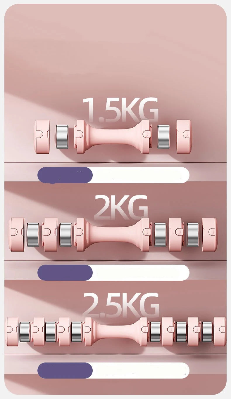 Adjustable Men Dumbbells Can be disassembled Strength Training Electroplated Dumbbells Fitness  Woman Dumbbell Exercise Fitness