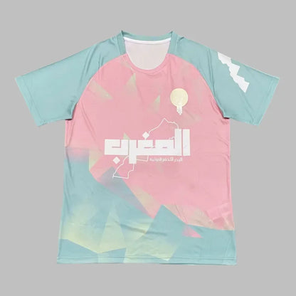 Morocco Soccer Training Jersey Men Women Clothing Special Player Version Breathable Quick Dry Elastic Sports Casual Moto T Shirt