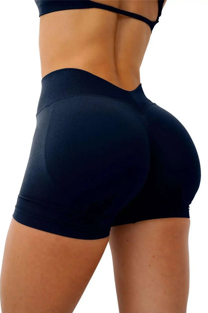 Short Gym Woman V Waist High Waist Fitness Training Yoga Clothing Running Butt Lifting Workout Leggings Cycling Sports Shorts