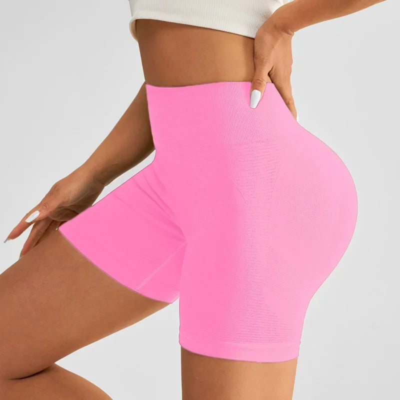 Yoga Clothing Peach Hip Sports Shorts Women High Waisted Tummy Tightening Outer Wear Yoga Pants Stretch Leggings