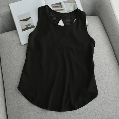 Yoga Clothing Women Sports Tops Hoodie Loose Sleeveless Running Training Quick Dry T-Shirt Sexy Outside Fitness Tank Tops