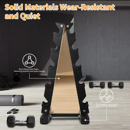 5-Tier Dumbbell Rack – Home Fitness Storage