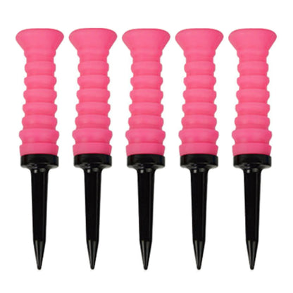5Pcs Premium Elastic Golf Tees - 83mm/3.24" Rubber Ball Tee Holder - Durable & Flexible Golf Accessories