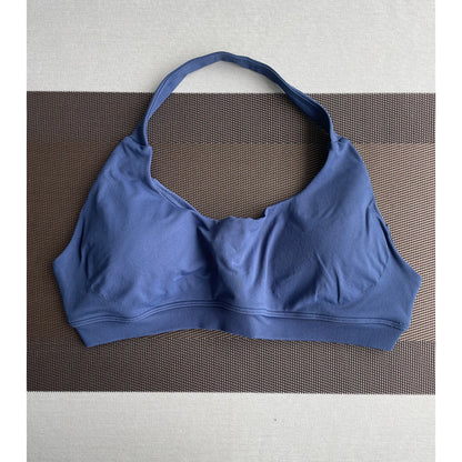 Sports Bra  Seamless Halter Neck Strap Bra Open Back Fitness Yoga Top Bras Support Women Workout Gym Crop Top