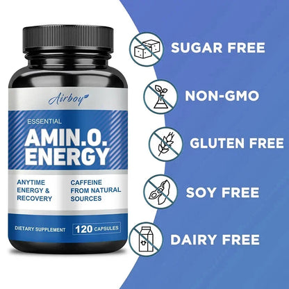 Advanced Bodybuilding Amino Acid Capsules- Helps Increase Strength, Endurance, Protein Synthesis, Build Muscle Mass, Abs, Energy