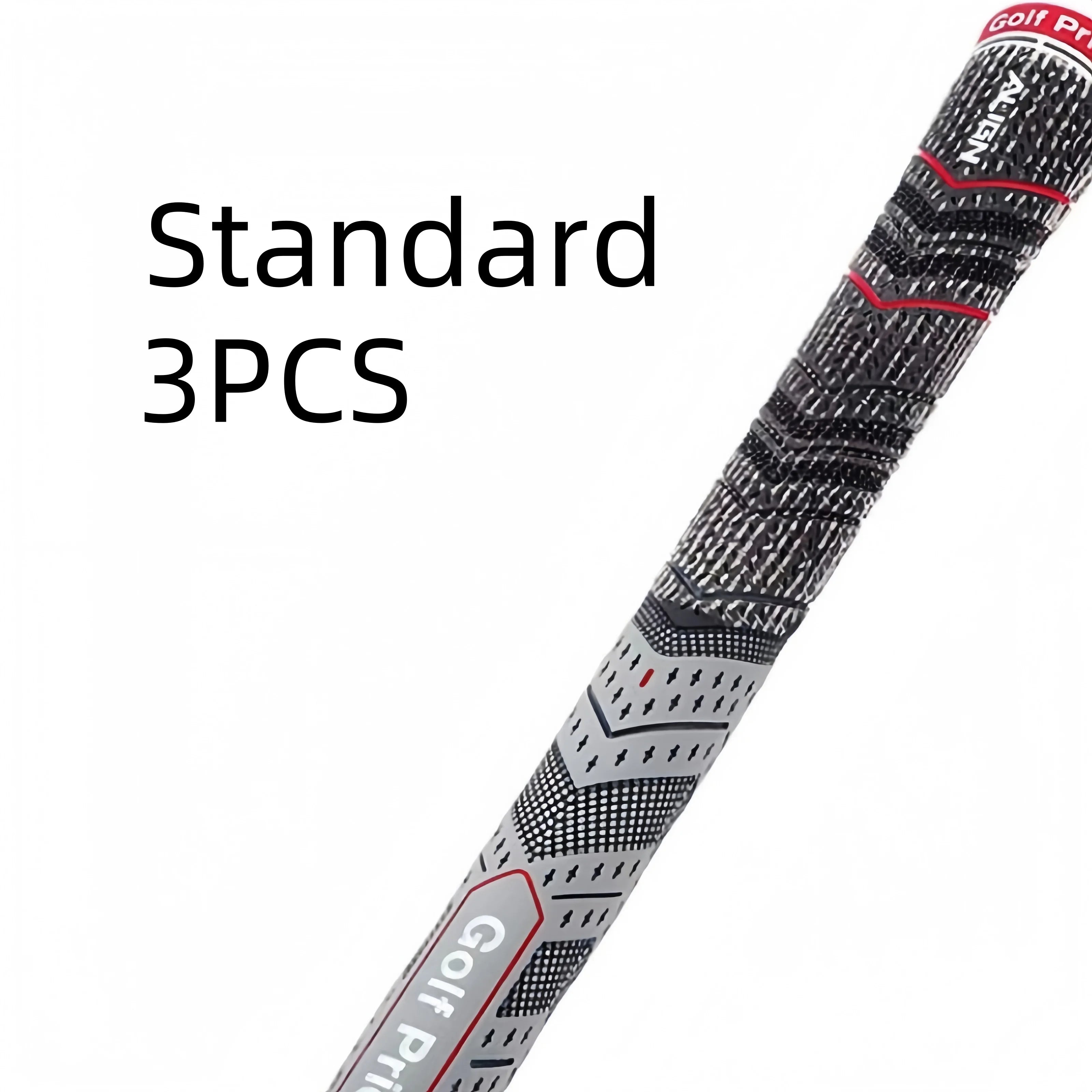 13pcs Golf Club Grips Set - Medium & Standard, Durable Rubber in Black, White, Blue, and Red with Textured Pattern for Enhanced