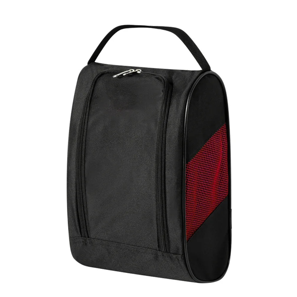 New Portable Mini Golf Shoe Bag Nylon Shoe Carrier Bags Zipper Golfball Holder Breathable Pouch Pack Tee Bag Sport Accessories