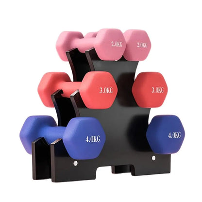 Dumbbell Rack Fitness Fixing Triangle Shaped Stand Storage Bracket Holder Gym Equipment Accessories Gym