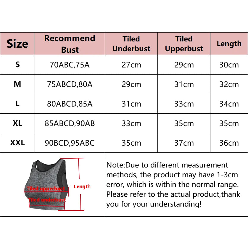 Women's Workout Sports Bras Fitness Padded Bra Yoga Crop Tank Tops Sports Bra Shock-absorbing Ring Free Vest Fitness Bralette