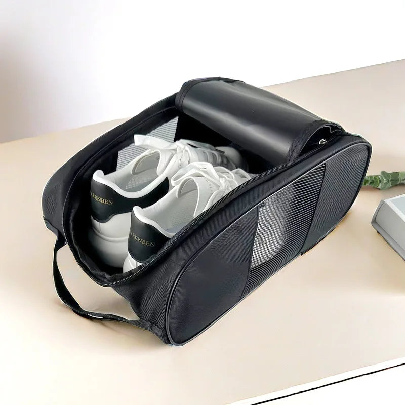 Golf Shoe Bag Oxford Cloth Shoe Carrier Bags Breathable Lightweight Golf Handbag Dustproof Football Tennis Shoe Bag