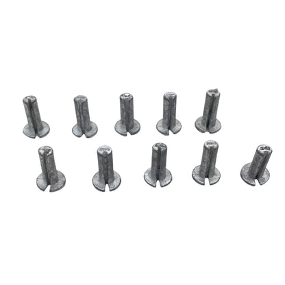10Pcs Golf Club Assembling Accessories Balance Ding Golf Shaft Swing Nail Plug Weights,Slender for Wood,Coarse for Irons