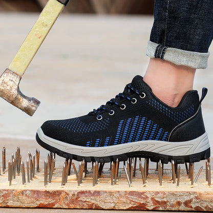 Safety Shoes  for Men Women Steel Toe Anti static Anti-smashing  Anti-puncture Breathable Upper Comfortable Soft Outdoor Shoes