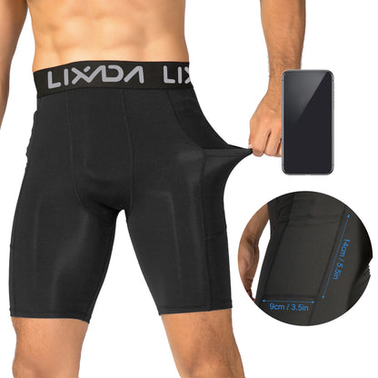 Lixada 3-Pack Men’s Sports Shorts – Active Workout Underwear with Pocket