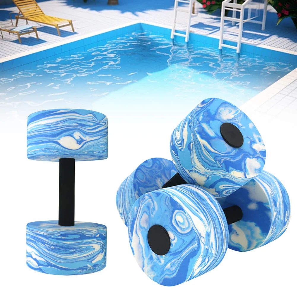 2Pcs Water Dumbbells Aquatic Exercise Dumbbells Waterproof Water Aquatic Exercise Dumbbell Set for Weight Loss