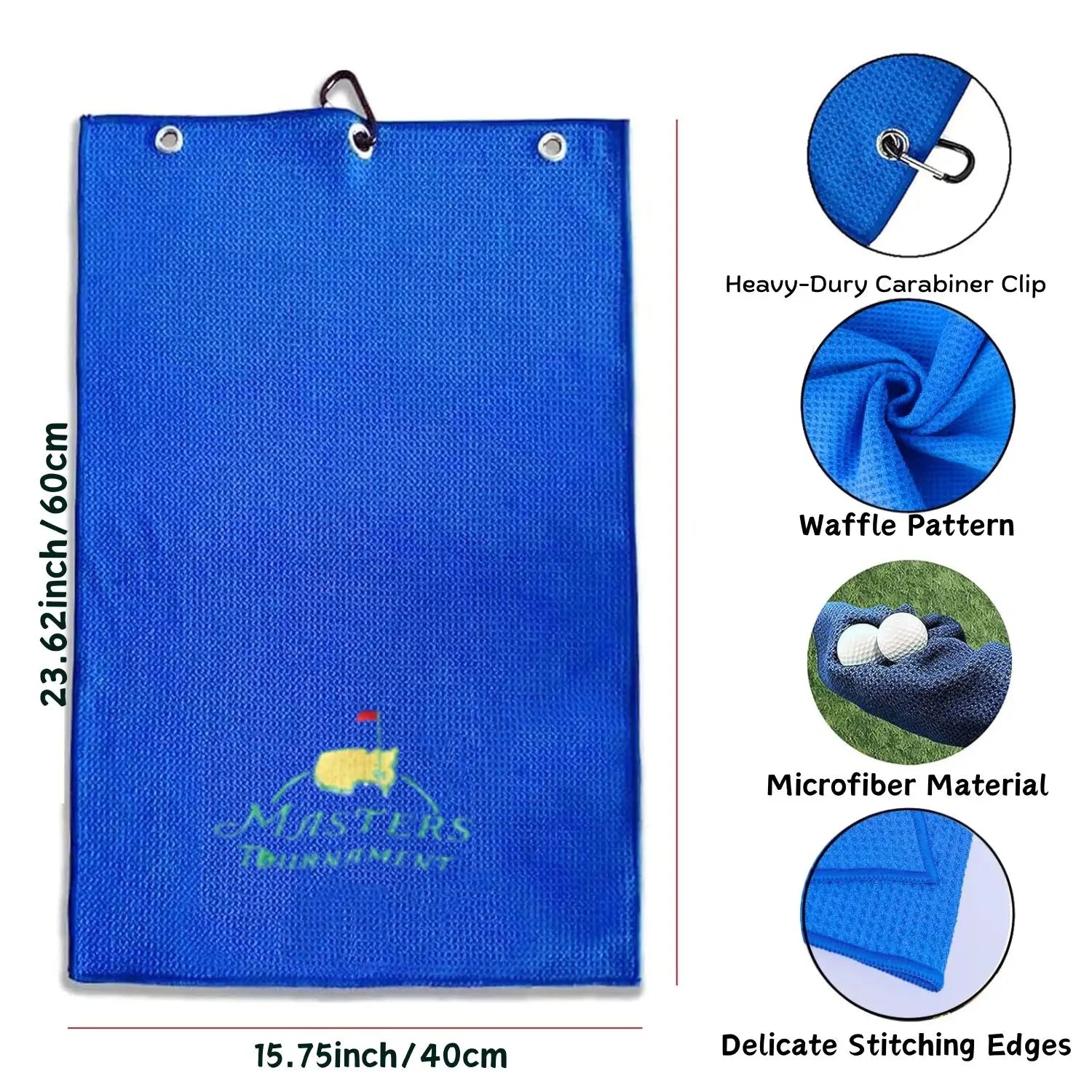 Funny Microfiber Premium Golf Towel, Embroidered Golf Towels for Golf Bags for Men&Women, Golf Accessories for Men Golfers
