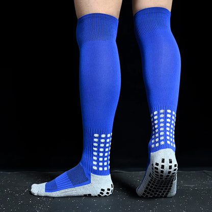 Men New Soccer Socks Breathable and Women Non-Slip Knee High Towel Bottom Cycling Hiking Sports Training Long Football Socks