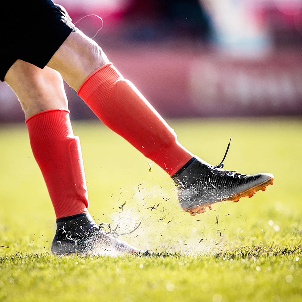 1 Pair Shin Guard Socks Men Women Soccer Shin Socks Football Calf Sleeves futbol