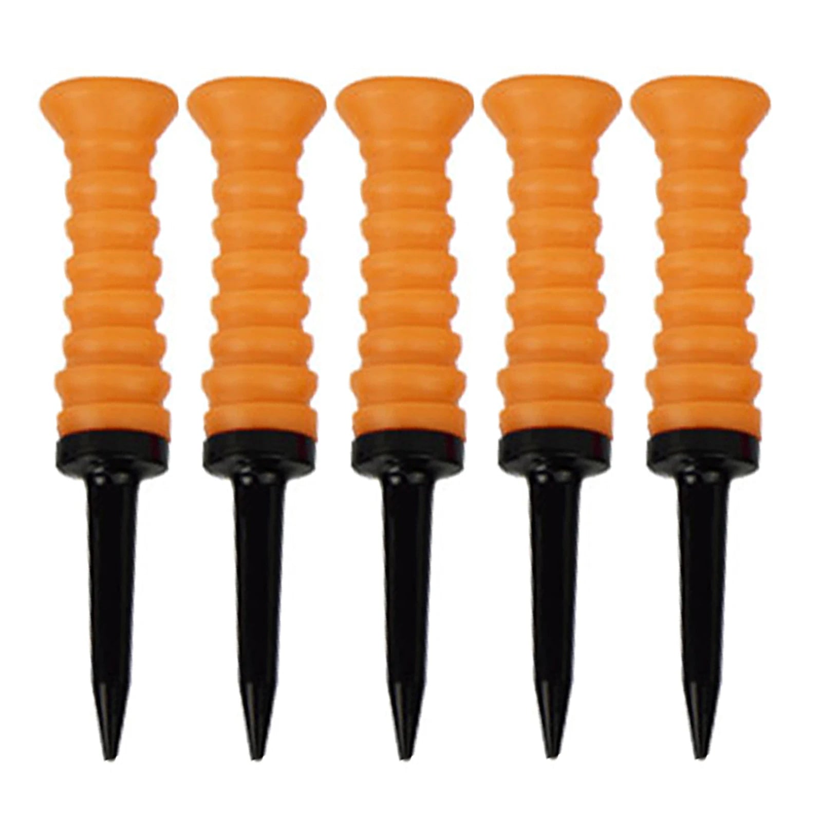 5Pcs Premium Elastic Golf Tees - 83mm/3.24" Rubber Ball Tee Holder - Durable & Flexible Golf Accessories
