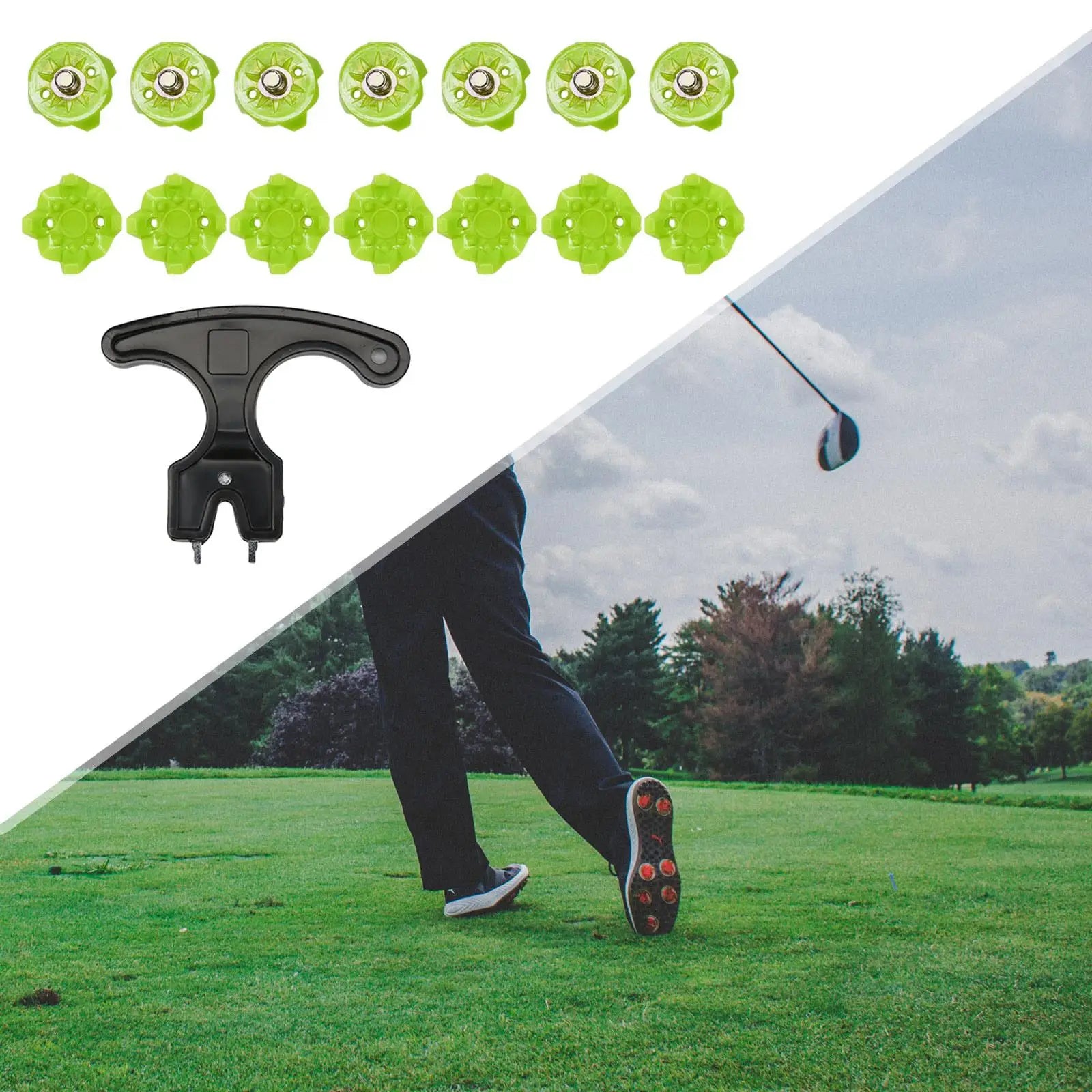 14x Lightweight Golf Shoe Spikes Cleats