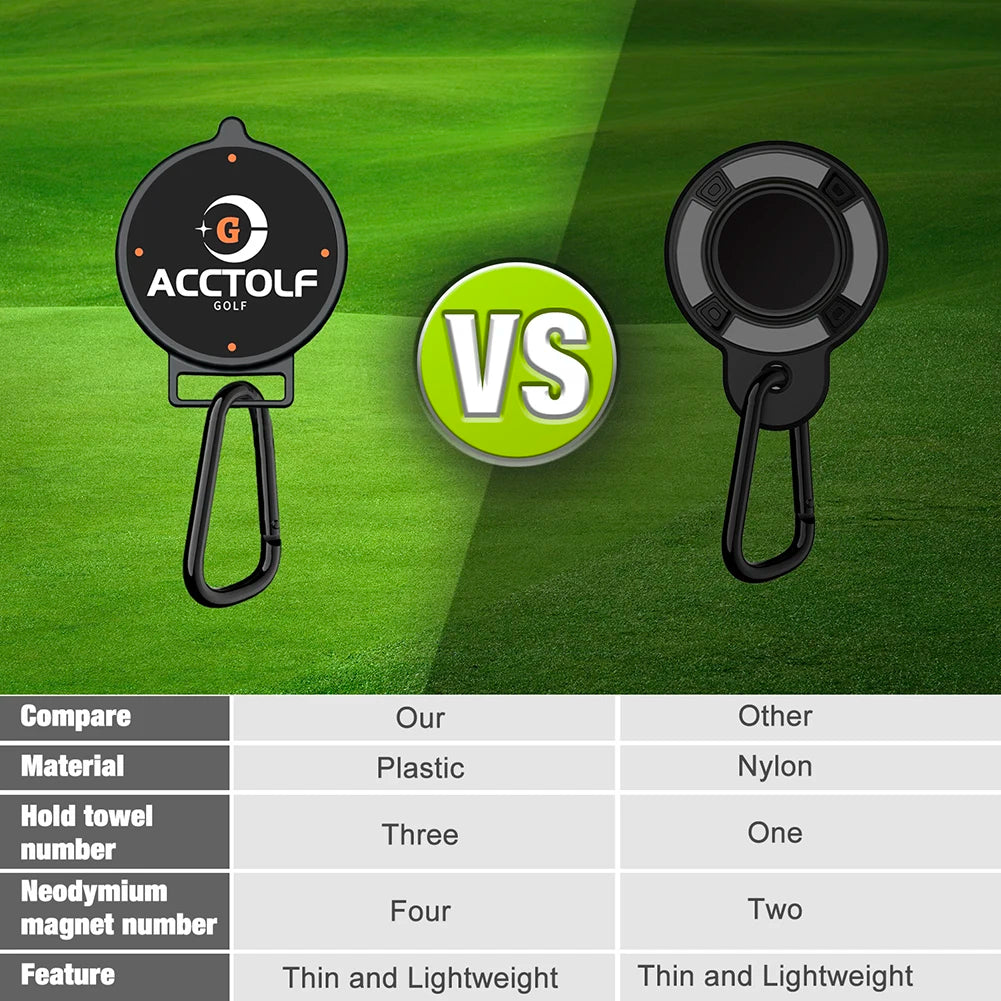 Super Magnet Golfs Clip Lightweight Removable Industrial Towel Men's Equipment Attaches to Golf Bags Hanging Tool Accessories