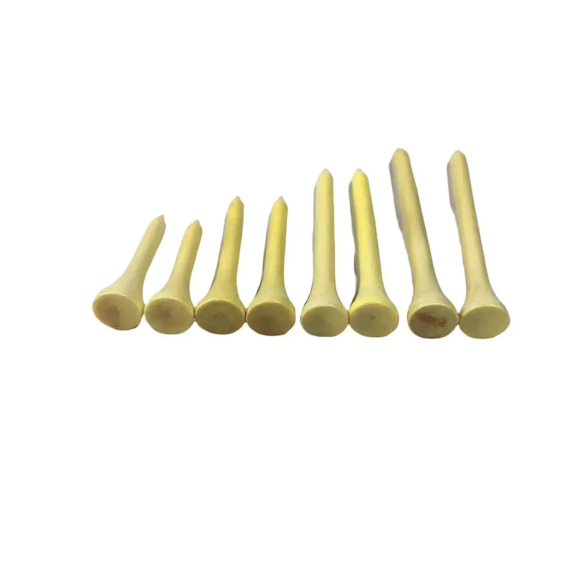 Natural Wooden Golf Tees Multi Size (42mm/54mm/70mm/83mm) with Ball Seat 50Piece Durable  Accessories Set for Course Practic