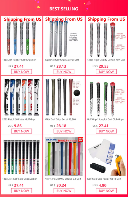 Golf Iron and Wood Club Grips  Z Ridge Line Design  Agarre Del Palo De Golf