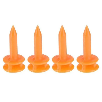 100Pcs 25mm Plastic Castles Golf Tees Sport Double Deck Golf Tees Replacement Short Golf Tees for Golfers Easy to Use