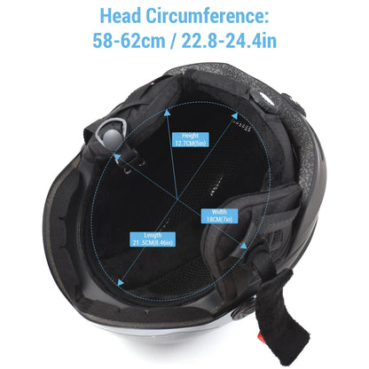 Ski Helmet Snowboarding Protective Gear Winter Sports Safety Equipment Snow Sports Head Protection