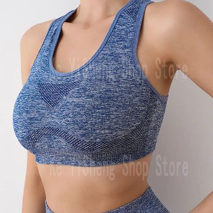 Yoga wear high-waisted shock-proof vest Tight sports underwear Bra underwear Fitness women's bra straps