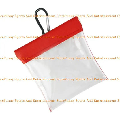 C4DE Golf Tees Golf Balls Bag With Clip Light Weight Golf Tees Holder Clear Storage Bags Outdoor Sports Golf Supplies