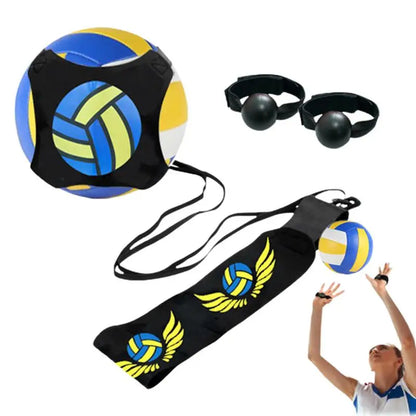 Volleyball Spike Trainer with Elastic Swing Belt