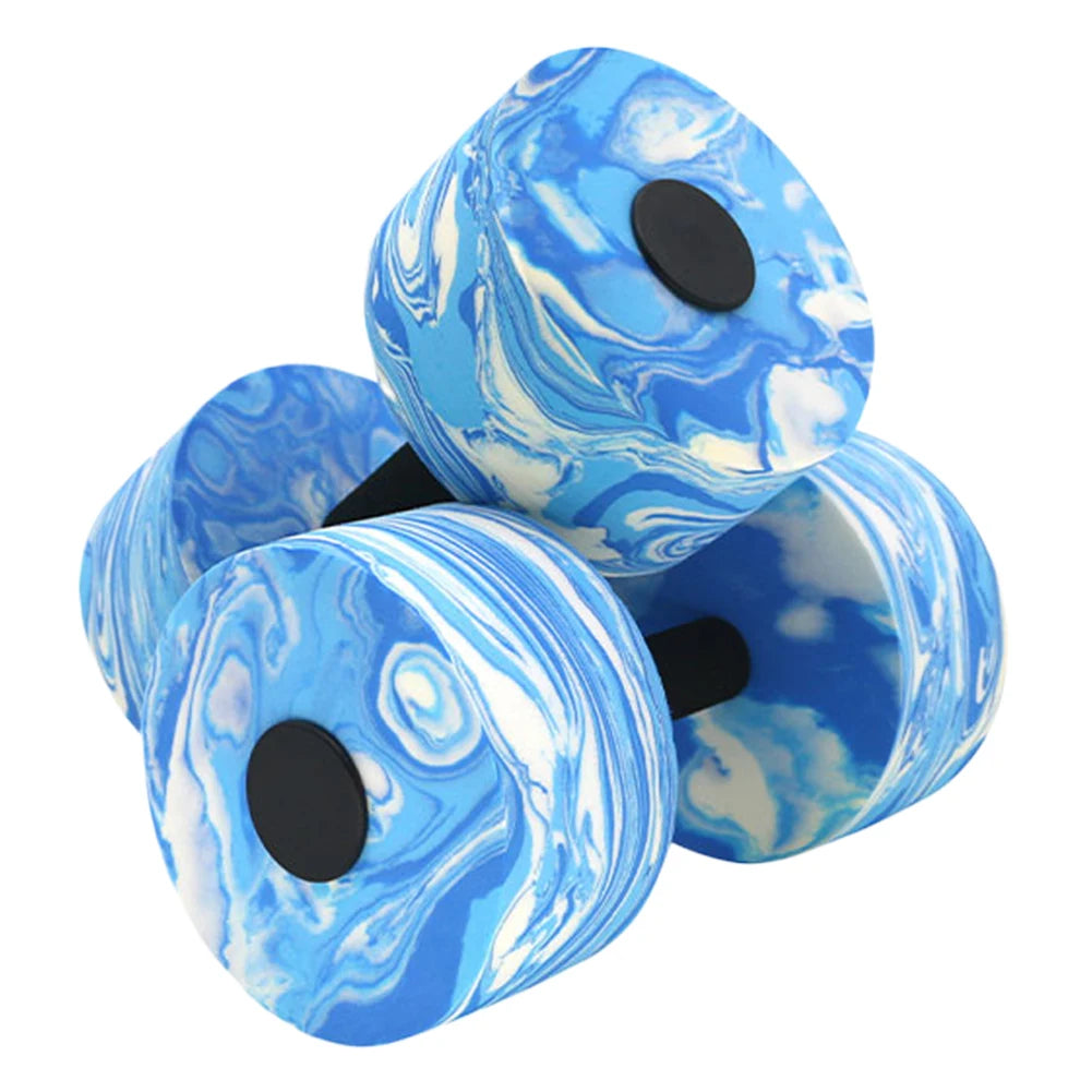 2Pcs Water Dumbbells Aquatic Exercise Dumbbells Waterproof Water Aquatic Exercise Dumbbell Set for Weight Loss