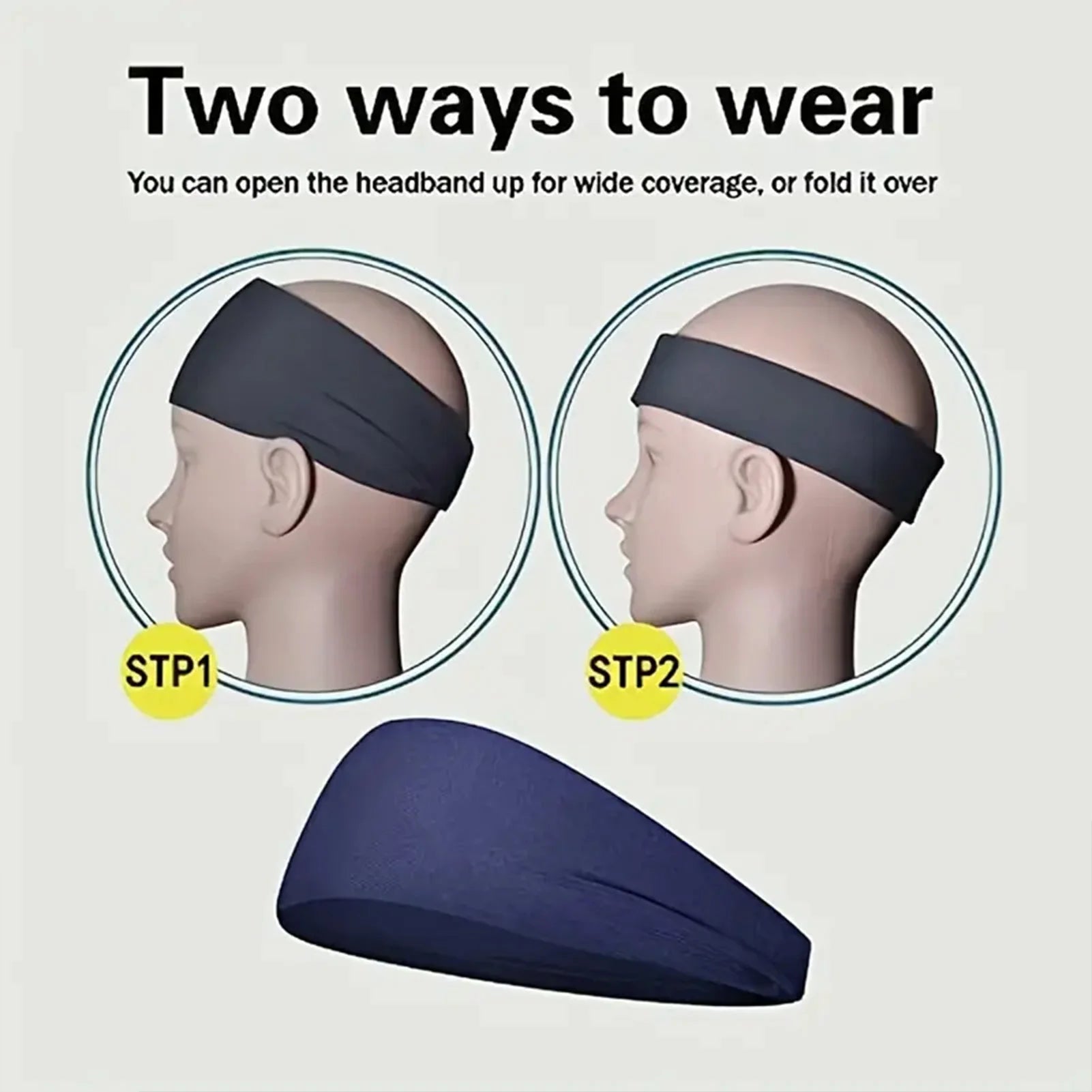 MIAO-US Sweat-Absorbent Sports Headband